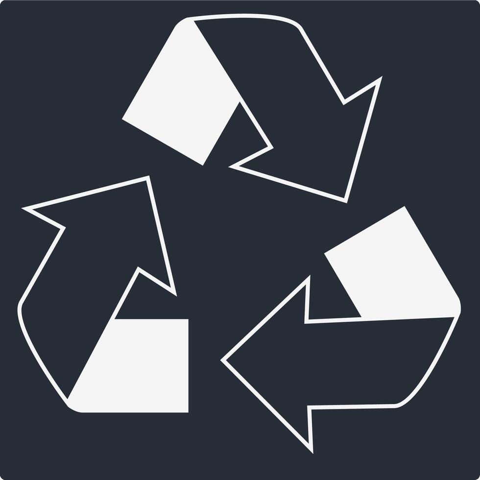 Recycle Icon Illustration Simple vector