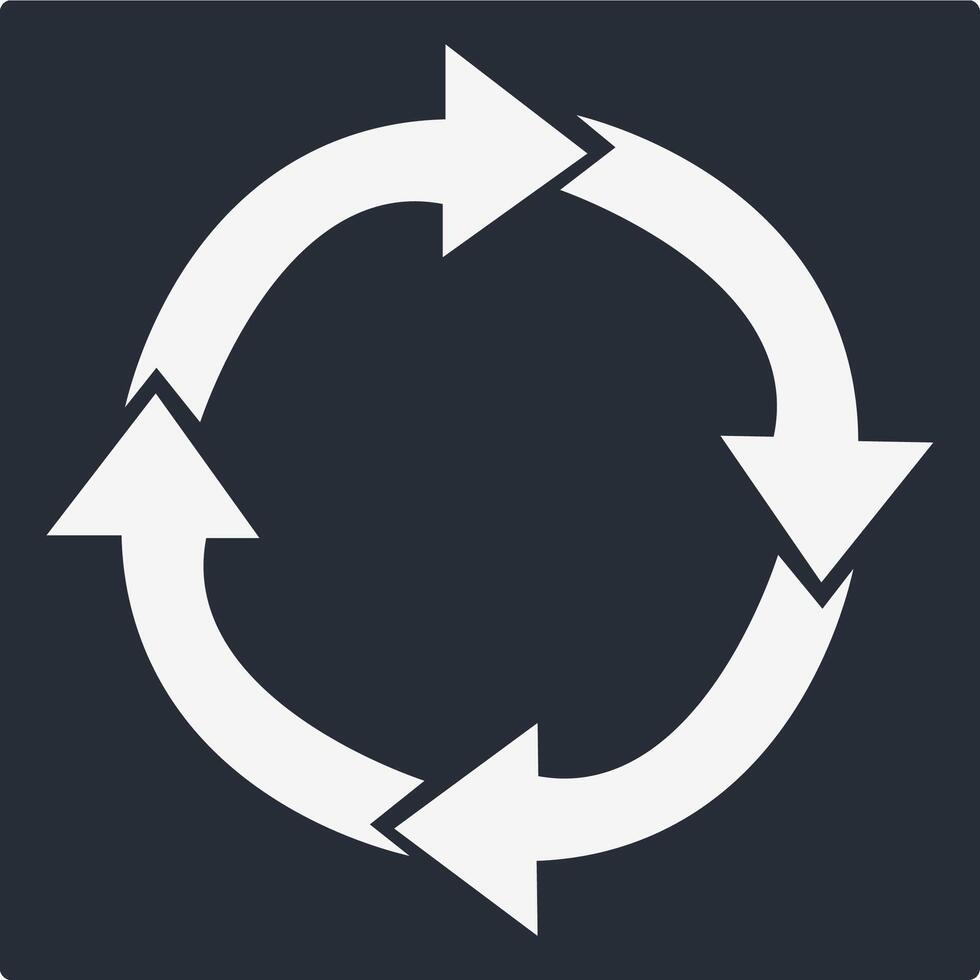 Recycle Icon Illustration Simple vector
