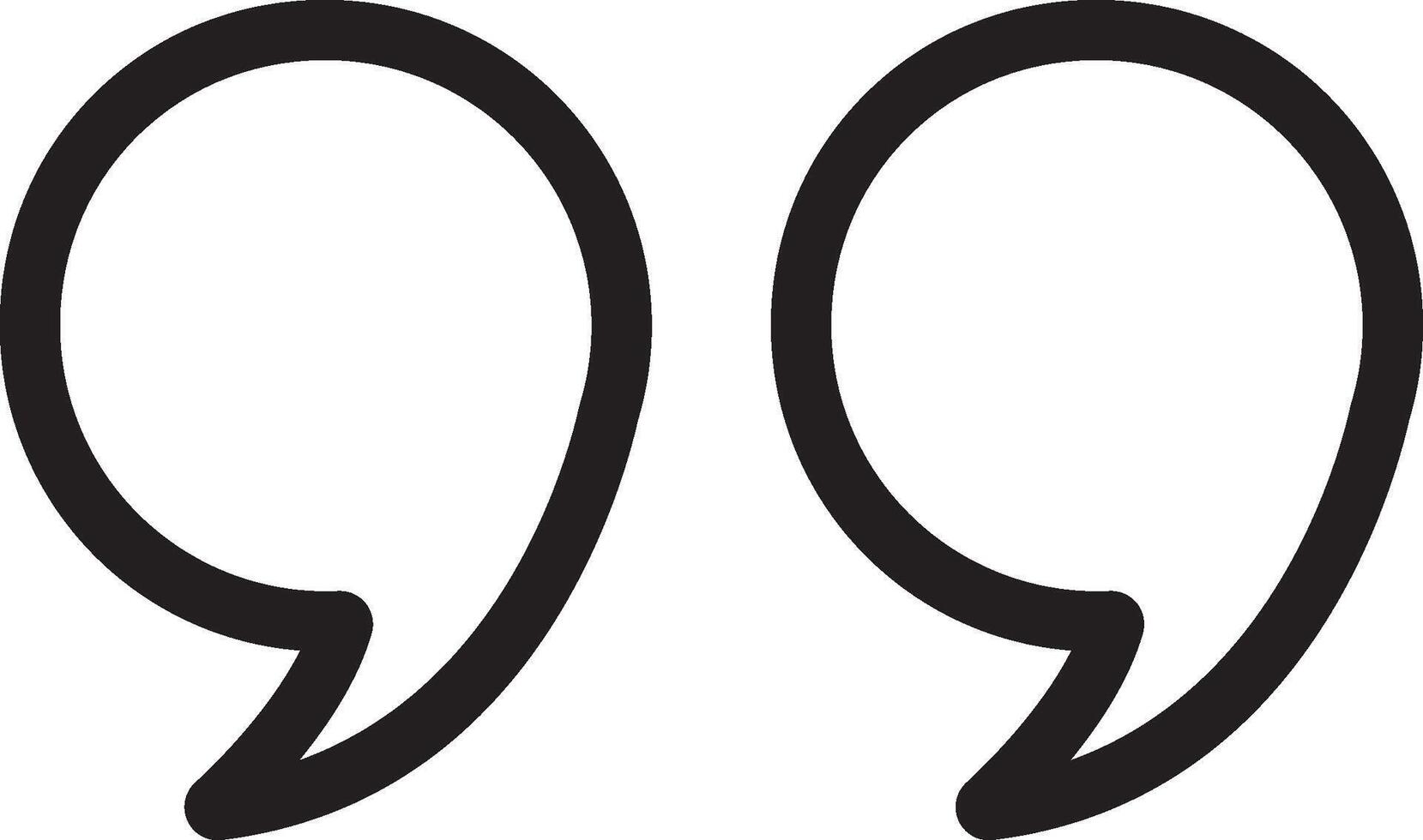Quotes Icon Illustration Simple vector