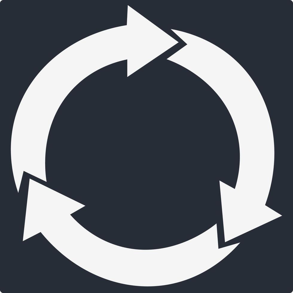 Recycle Icon Illustration Simple vector