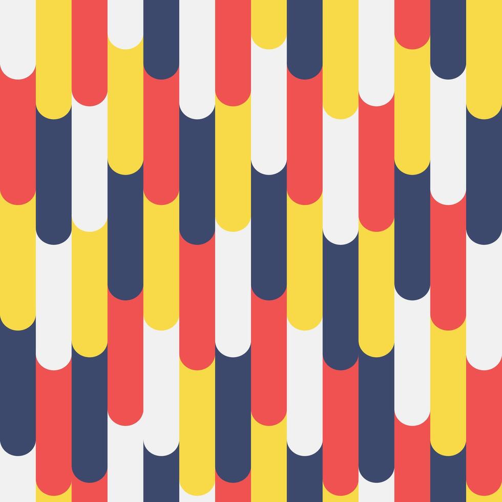 seamless pattern of waves of colorful vertical lines leading downwards vector