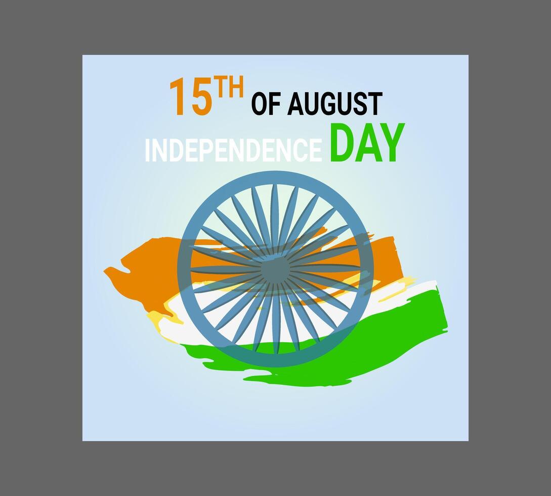 India independence day of 15th August india Happy Independence Day. vector