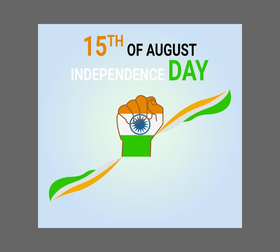 India independence day of 15th August india Happy Independence Day. vector