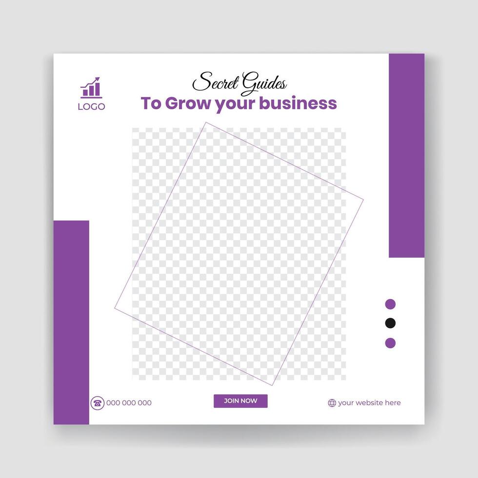 Business promotion social media post design template vector