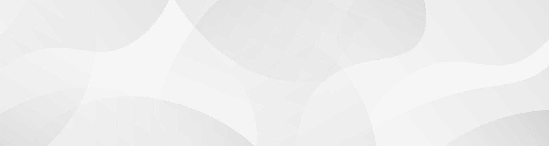 Abstract white background with smooth wavy shapes, white minimal background vector