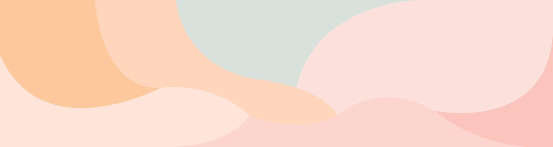 Abstract background with dynamic wavy shapes, Colorful minimal wavy background with soft color vector