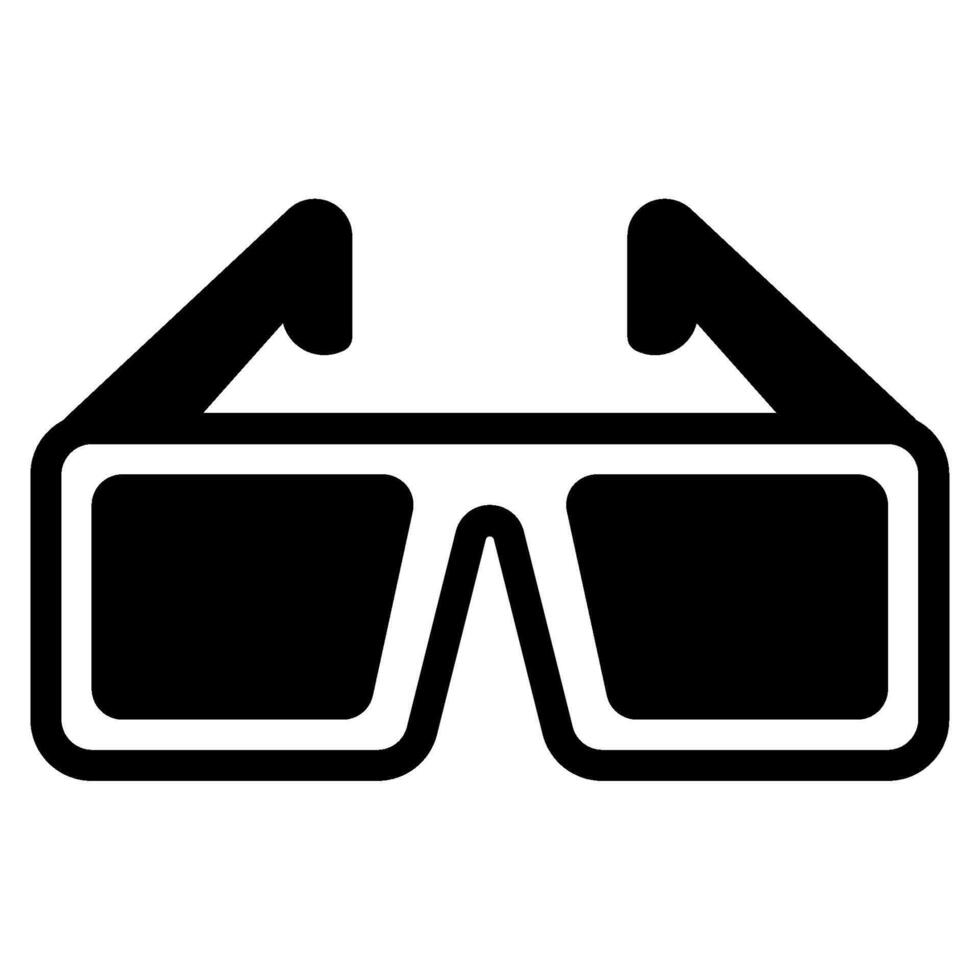 3D Glasses icon for web, app, infographic, etc vector