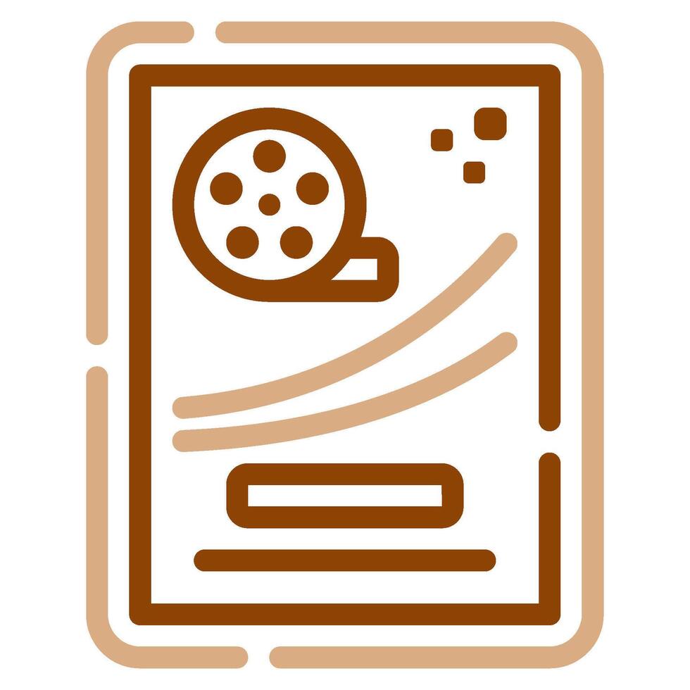 Poster icon for web, app, infographic, etc vector