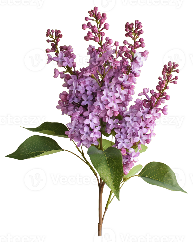 Syringa Flower - common lilac - Lilac Flower isolated illustration on a transparent background png
