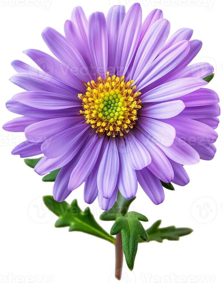Aster Flower Clipart - Beautiful Aster isolated illustrations on a transparent background png