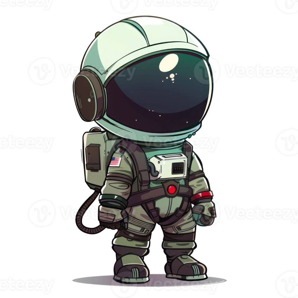 Futuristic Astronaut T-Shirt Design png
