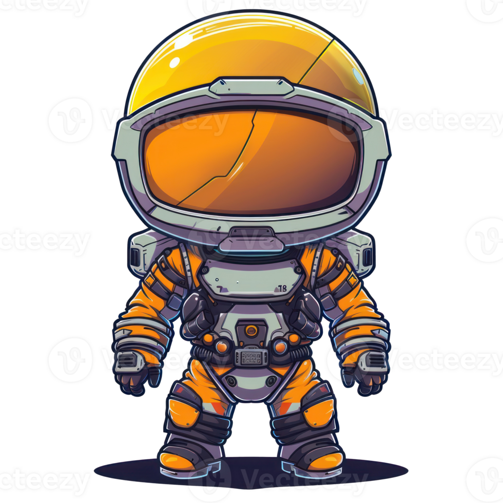 Astronaut Character Design for T-Shirt png