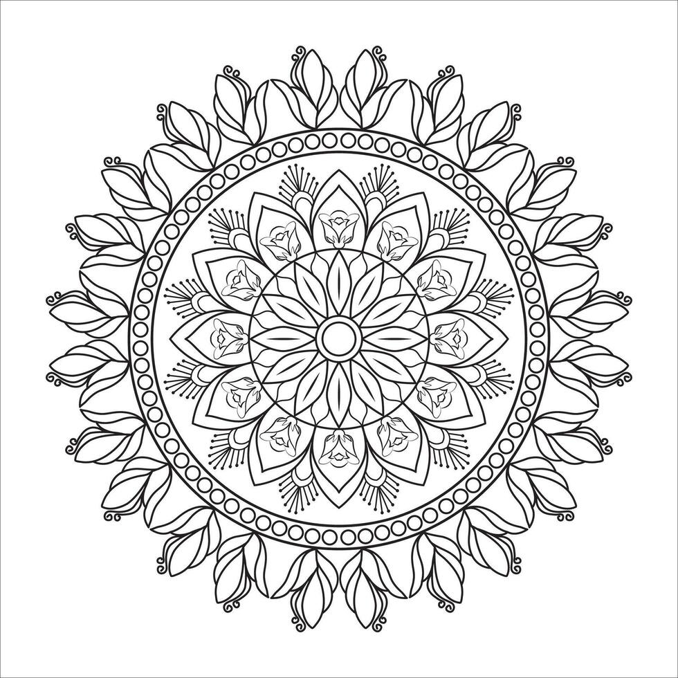Mandala Design Template vector