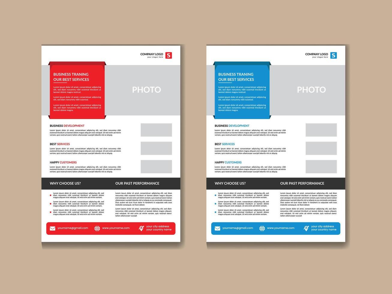 Business flyer design vector
