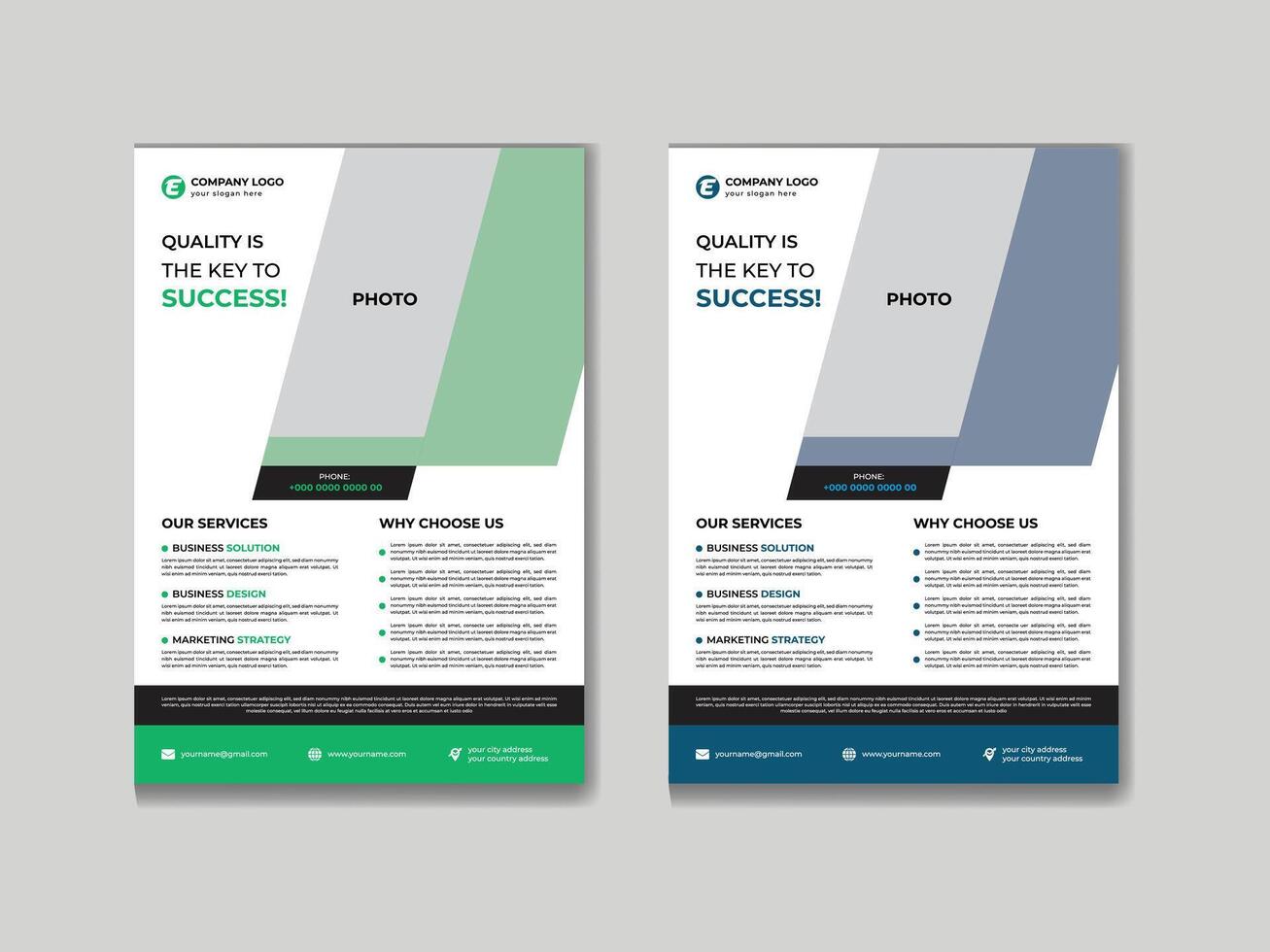 Business flyer design vector