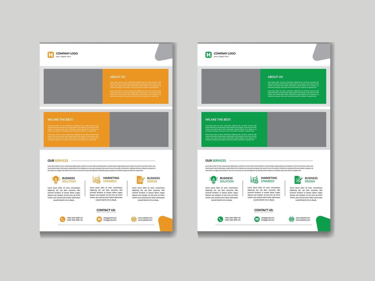 Business flyer design vector