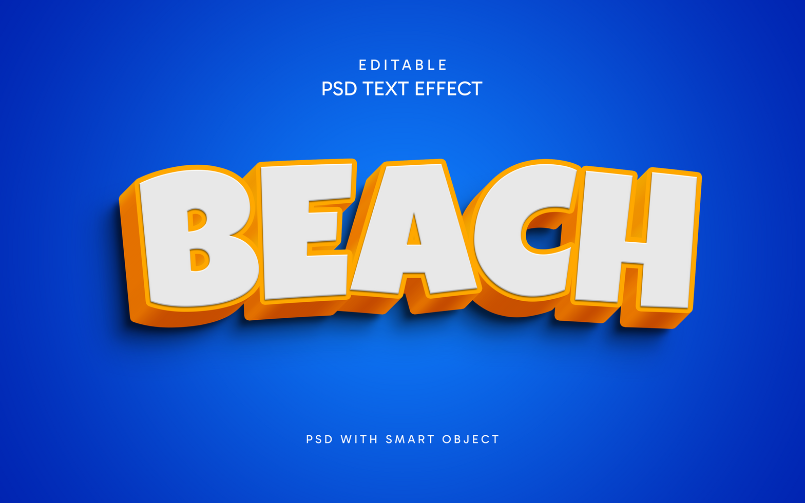Beach Text Effect psd