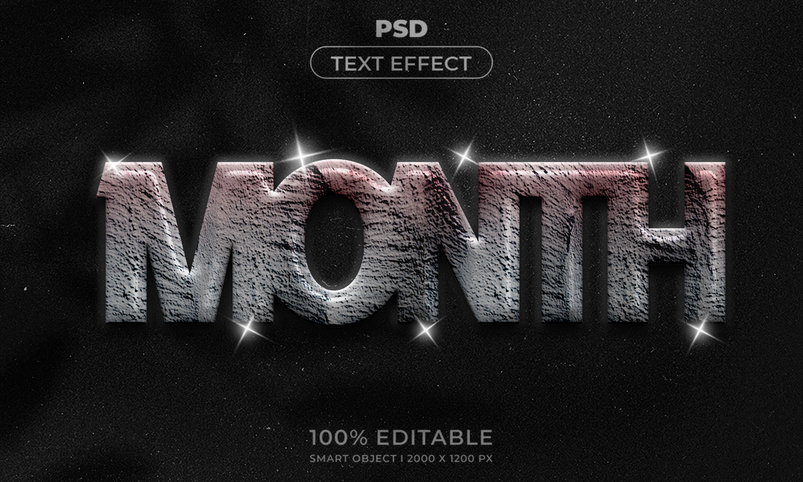 Moon Text Effect psd