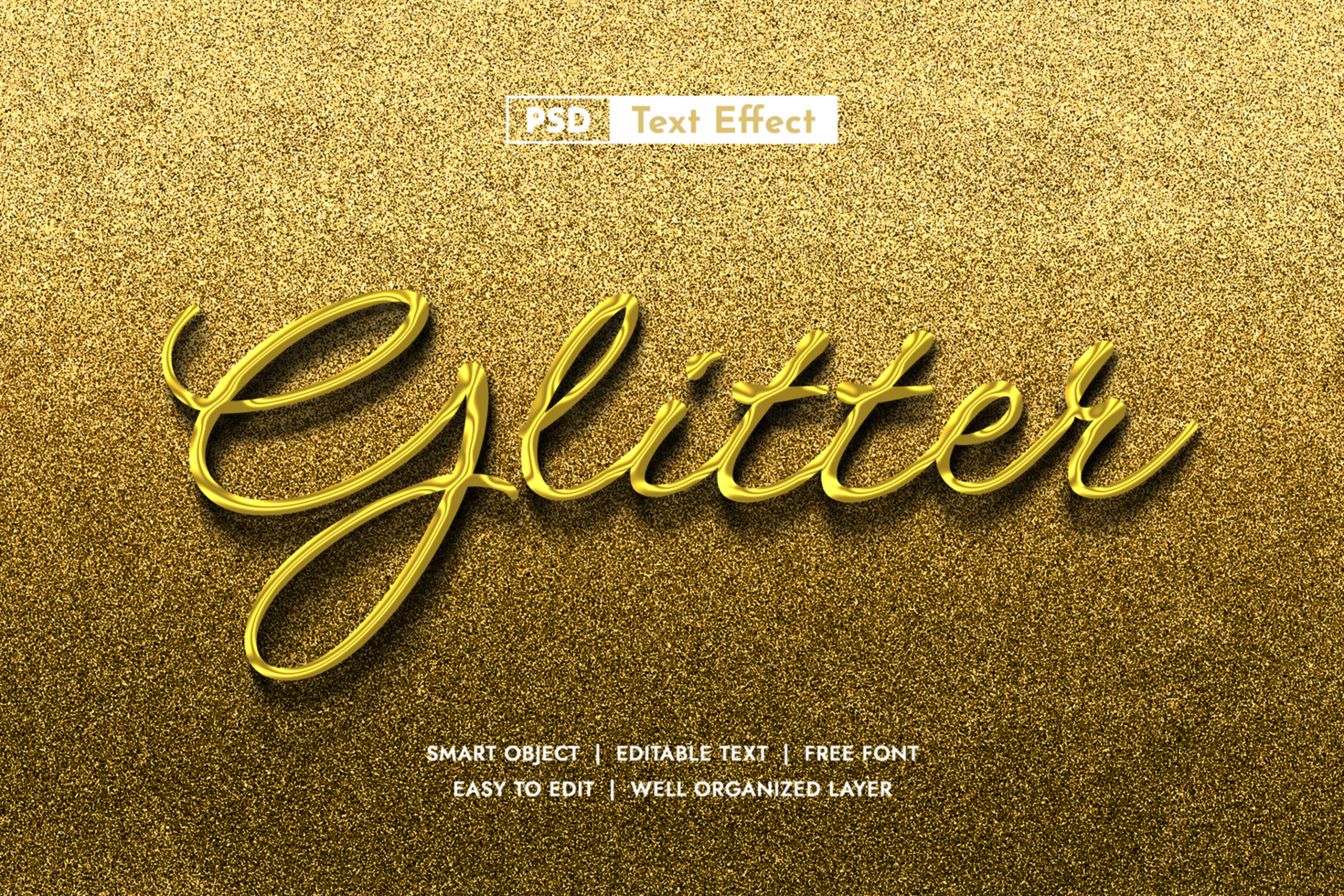 3D editable stylish text effects psd
