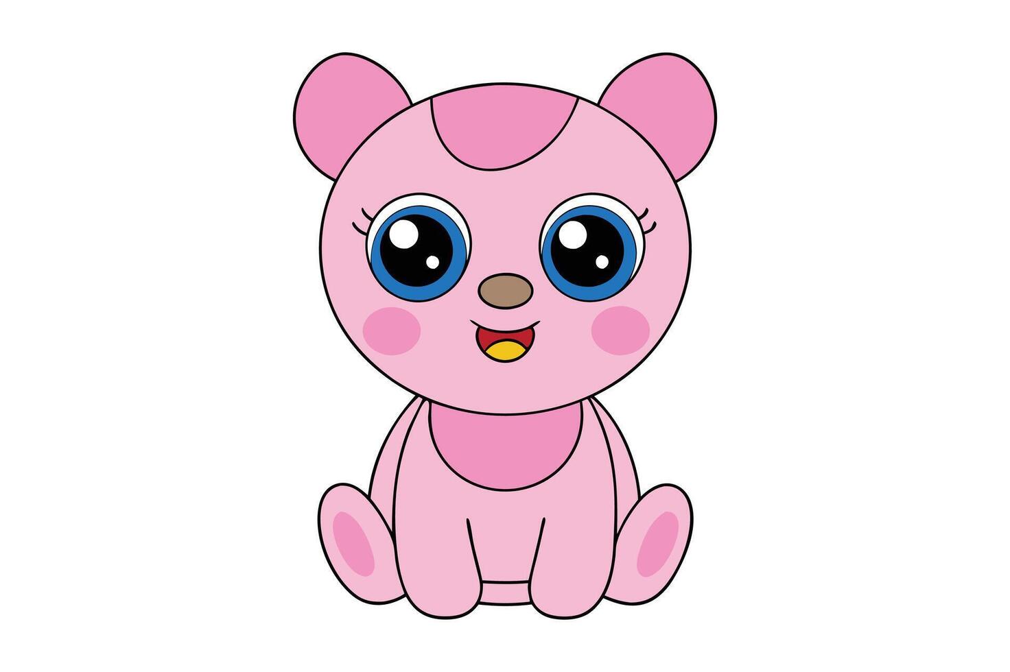 Adorable Baby Illustration Cartoon, Clipart and Line Art Design vector