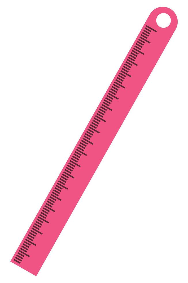 Flat ruler icon isolated on white background. vector