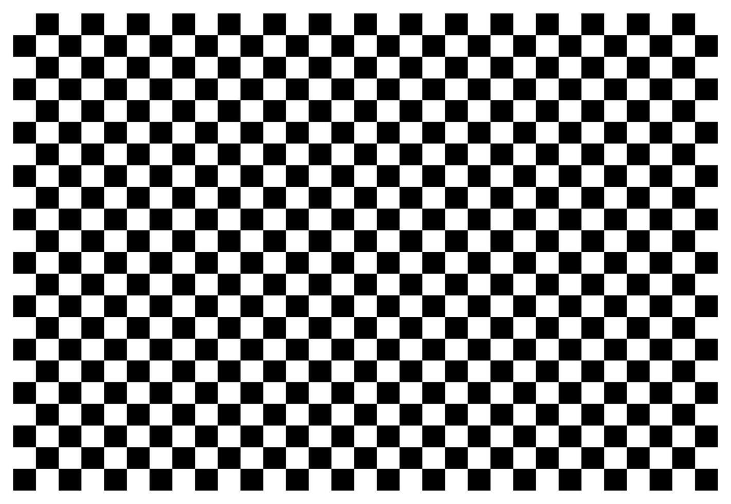 Black and white squares pattern for chess board. vector