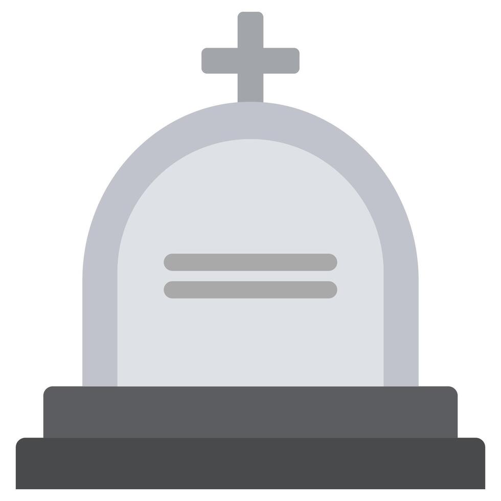 Gravestone icon isolated on white background. vector