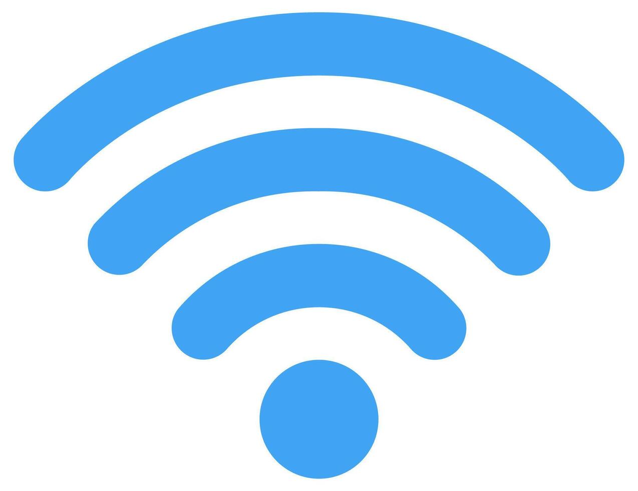WIFI symbol icon illustration isolated on white background. vector