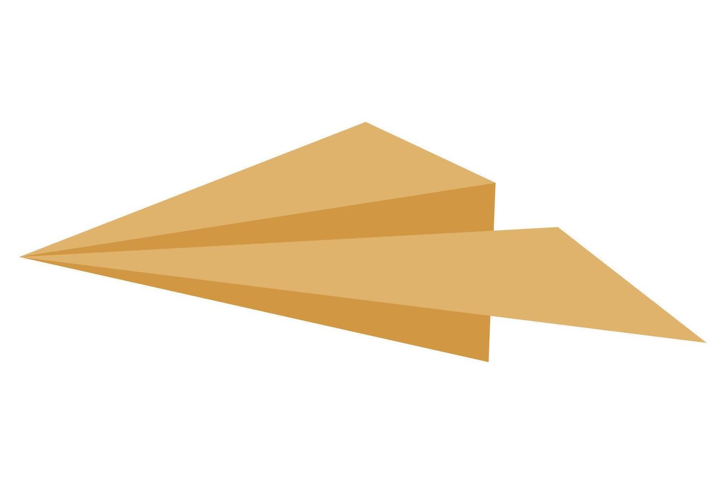 Paper plane flat icon illustration isolated on white background. vector