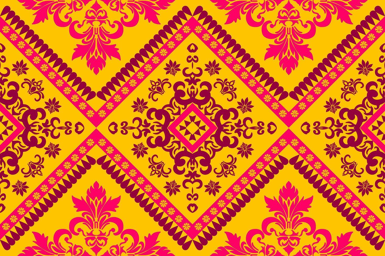 fabric geometric Ethnic pattern, Native American tribal fabric, tile, carpet, , illustration design, on navy blue background vector