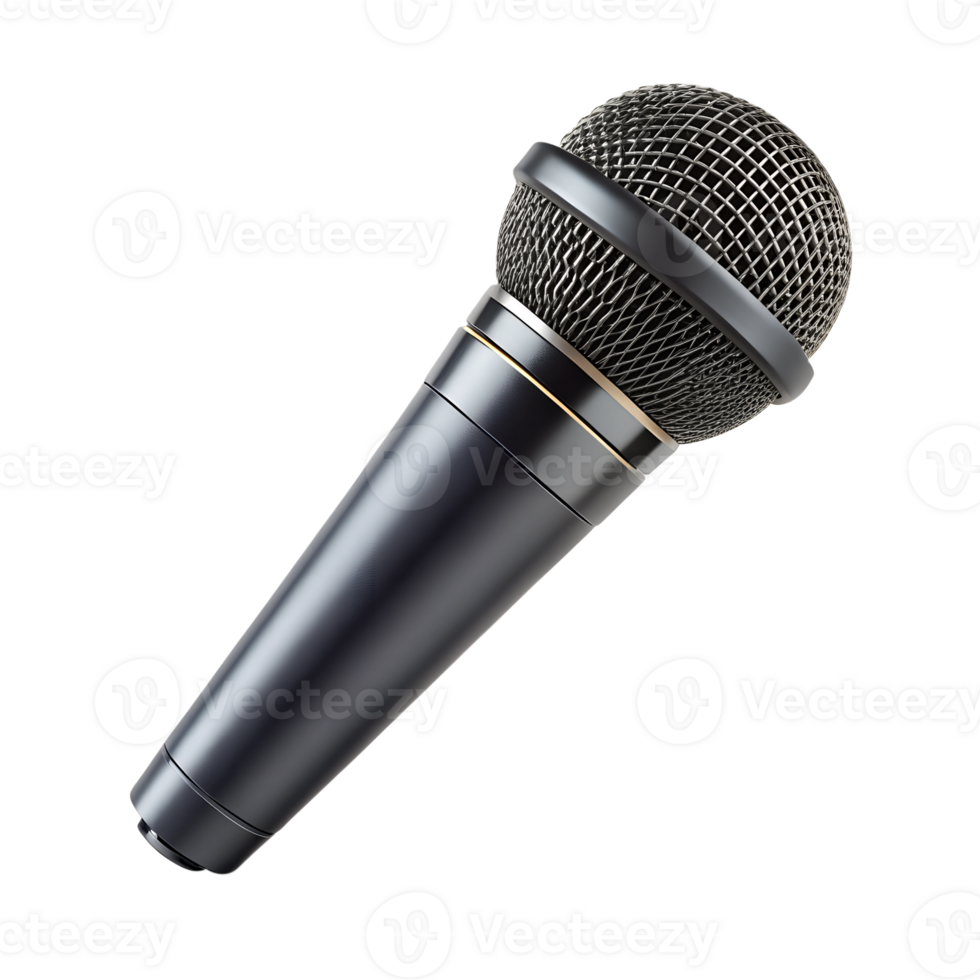 microphone isolated on a translucent background png