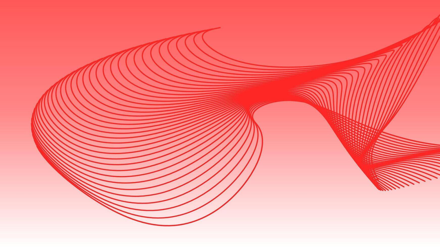 Wavy line abstract background gradient vector