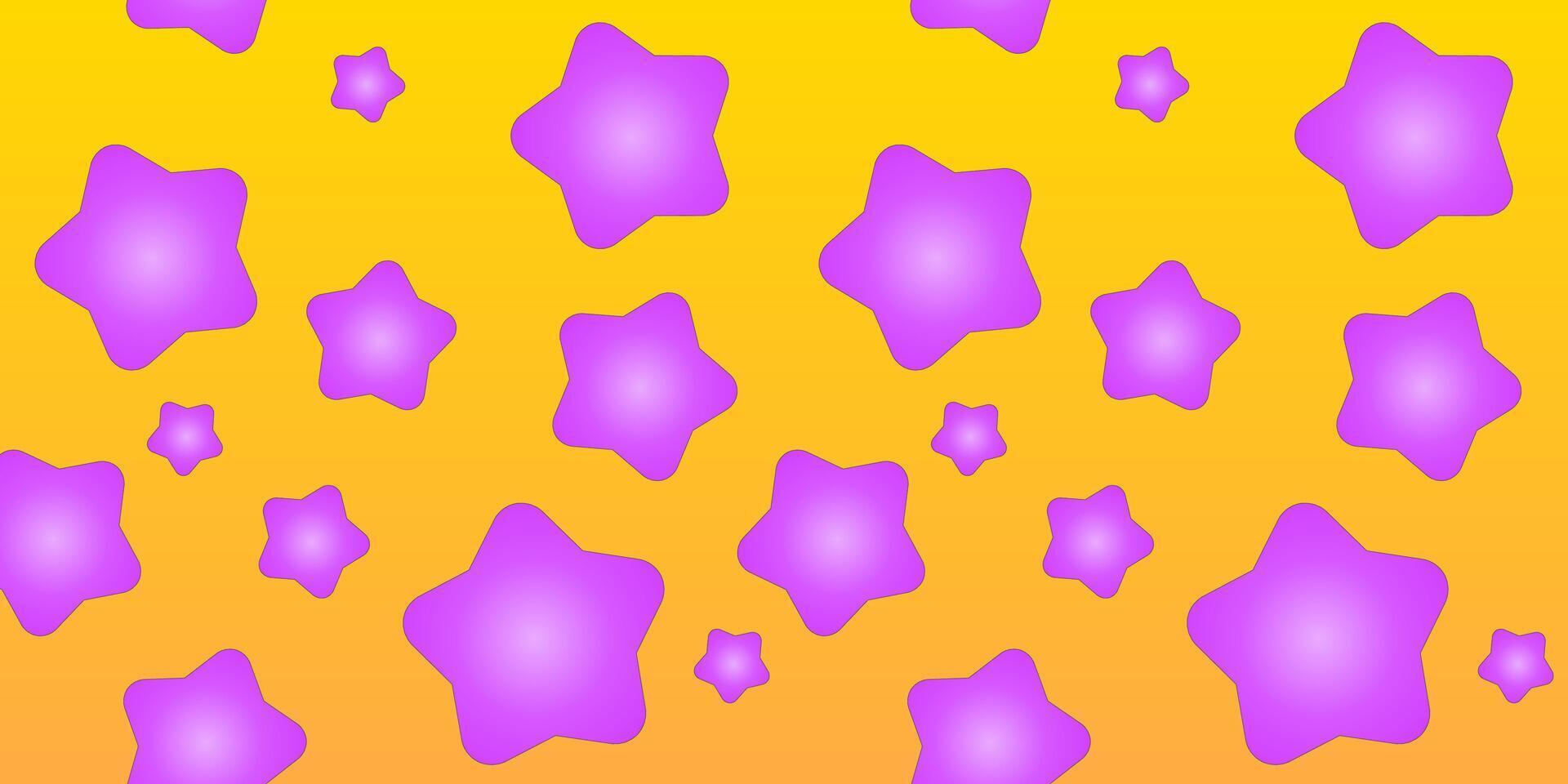 Random star pattern design with gradient background vector