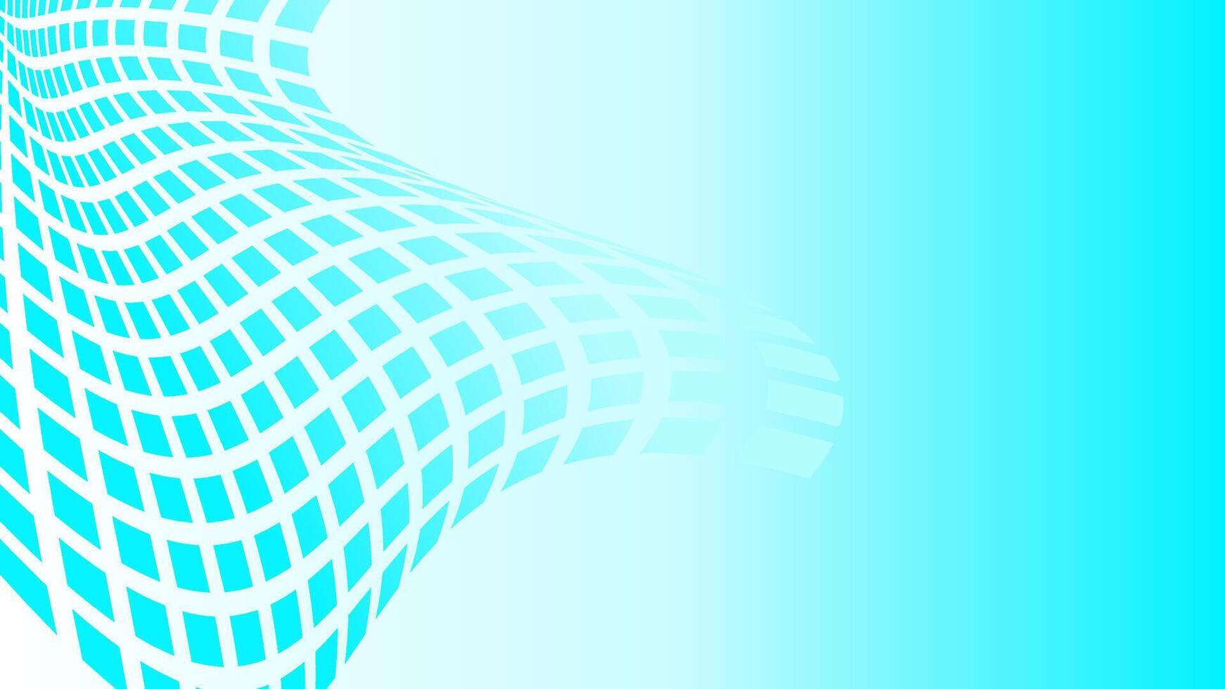 Blue gradient background with abstract boxes vector