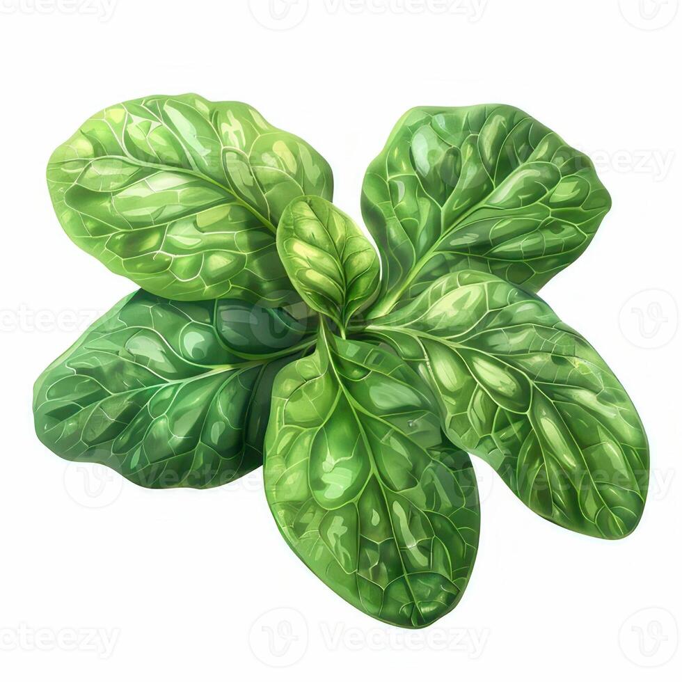 Lettuce isolated on white background photo