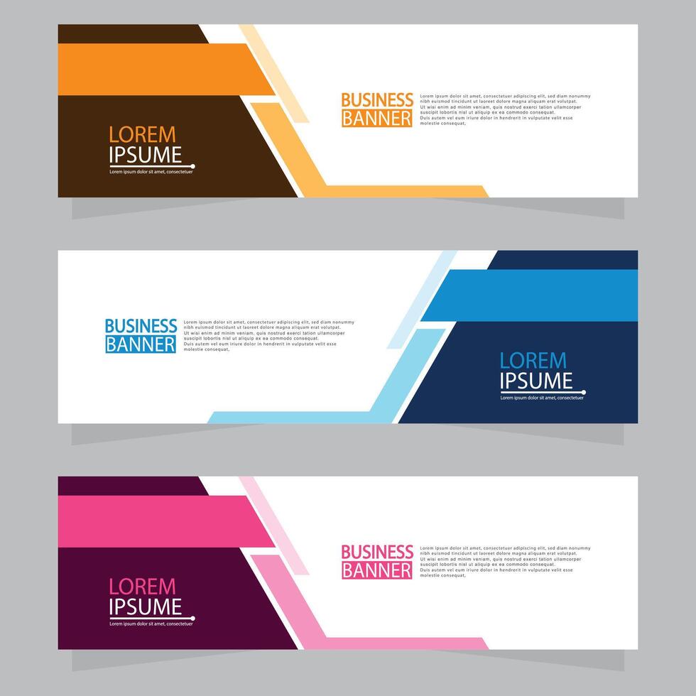Banner templates desigen.modern banner. vector