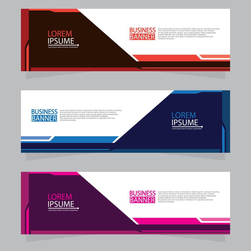 Banner templates desigen.modern banner. vector