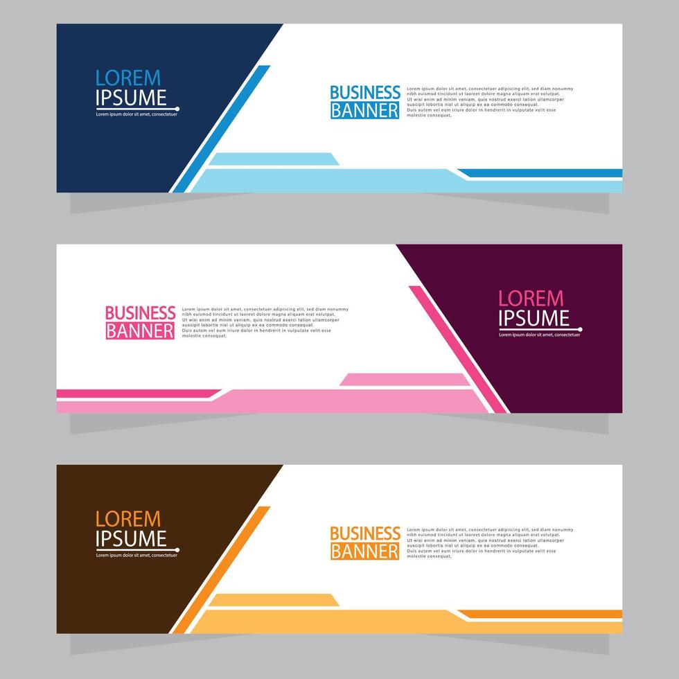 Banner templates design.modern banner. vector