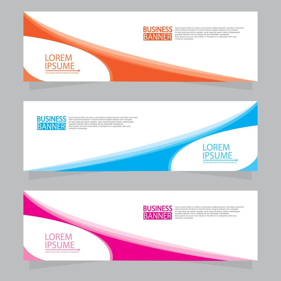 Banner templates design.modern banner. vector