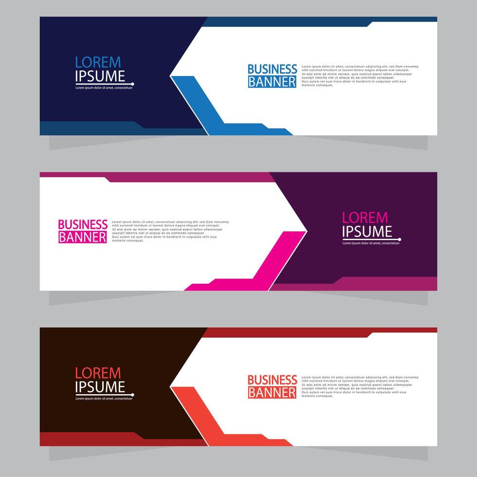 Banner templates desigen.modern banner. vector