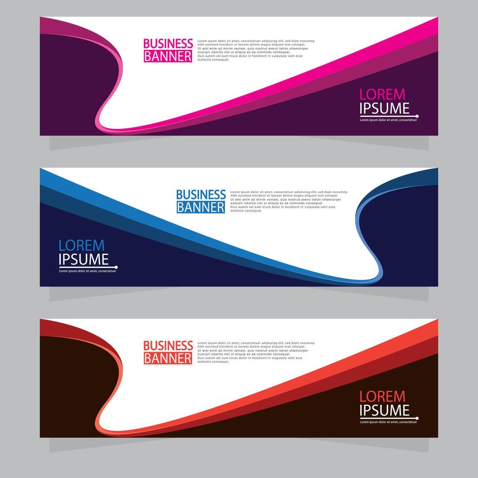 Banner templates desigen.modern banner. vector