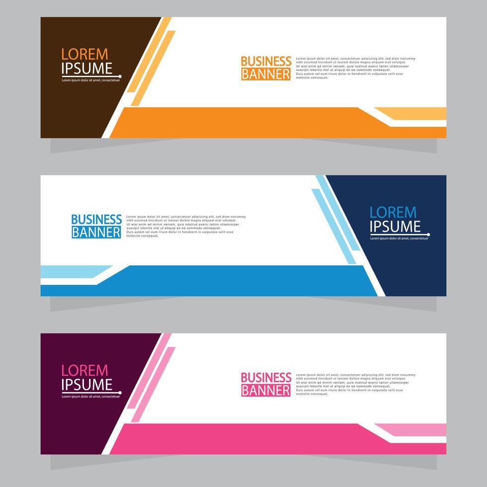Banner templates design.modern banner. vector