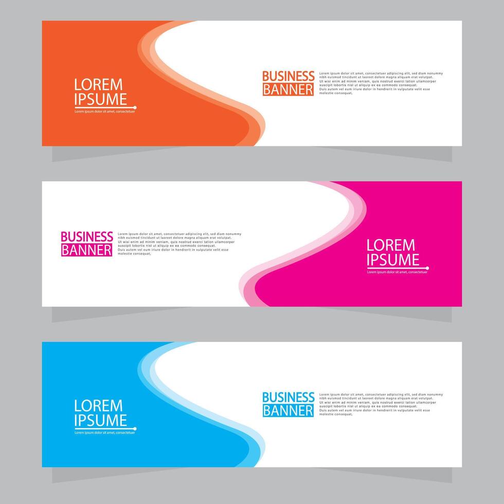 Banner templates design.modern banner. vector