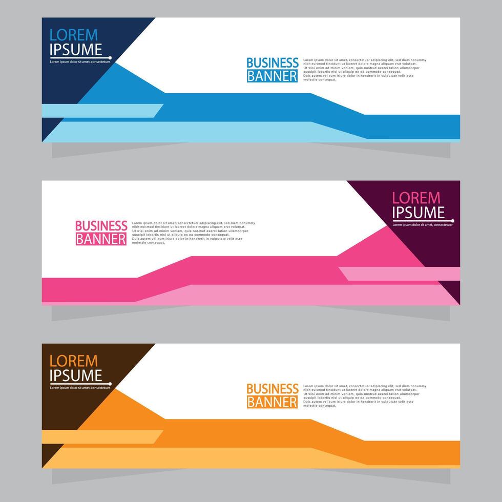 Banner templates design.modern banner. vector