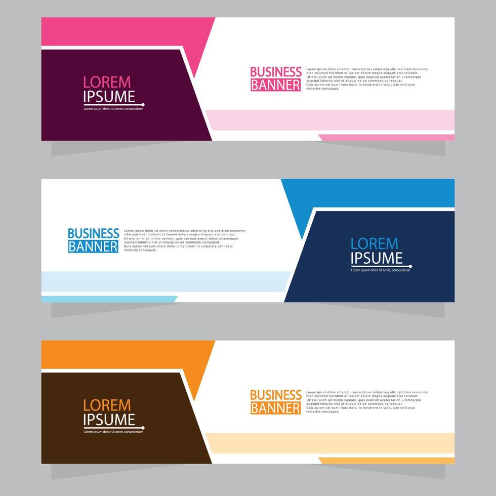 Banner templates design.modern banner. vector