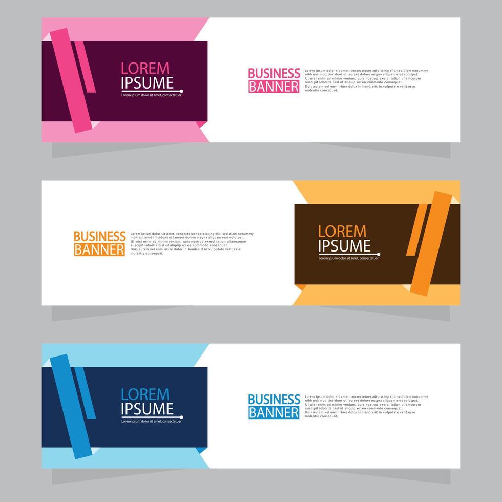 Banner templates design.modern banner. vector