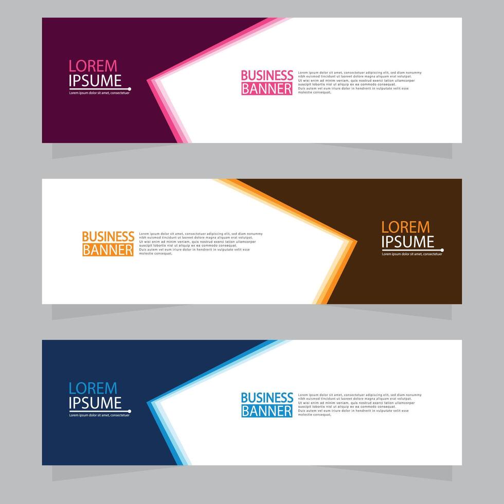 Banner templates design.modern banner. vector