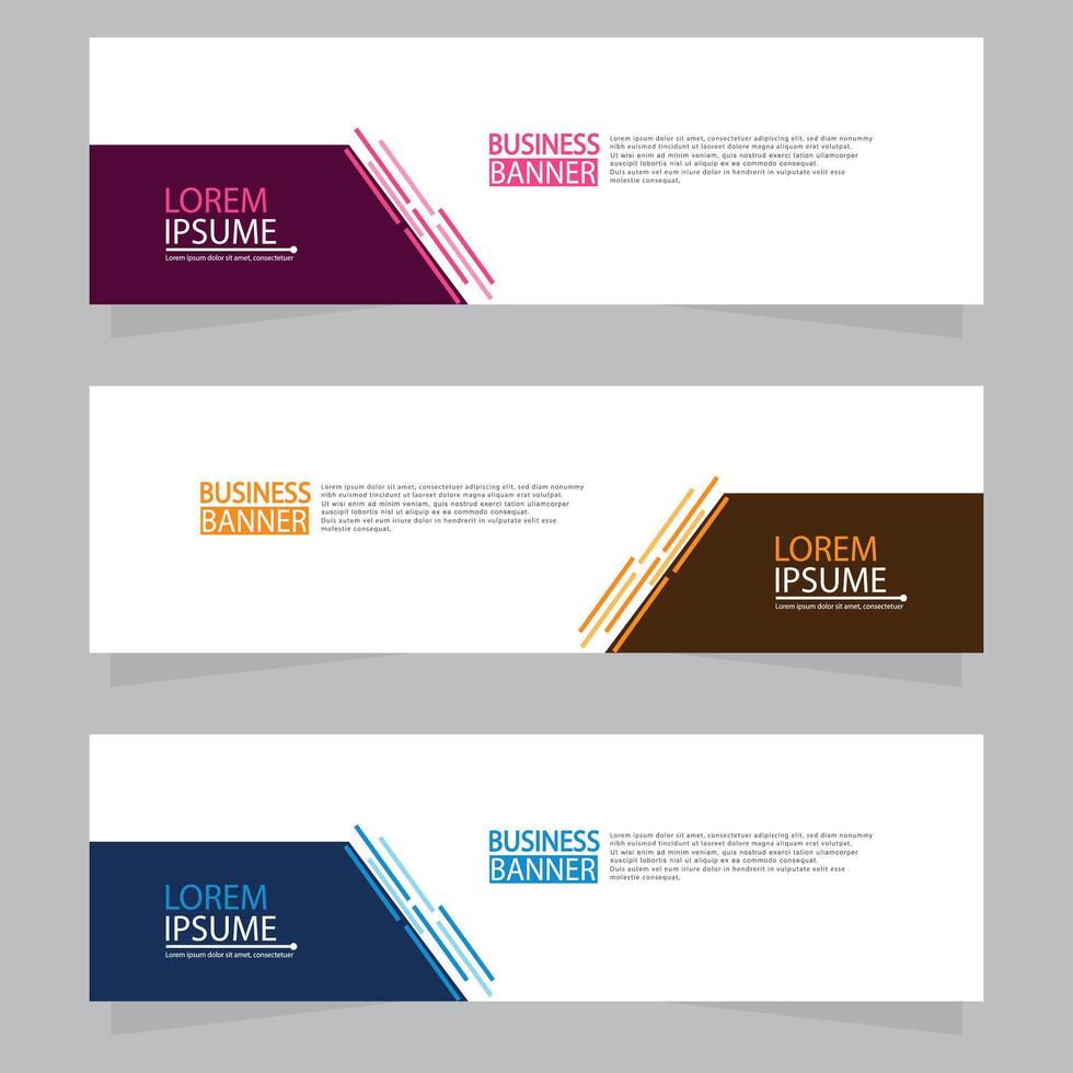 Banner templates design.modern banner. vector