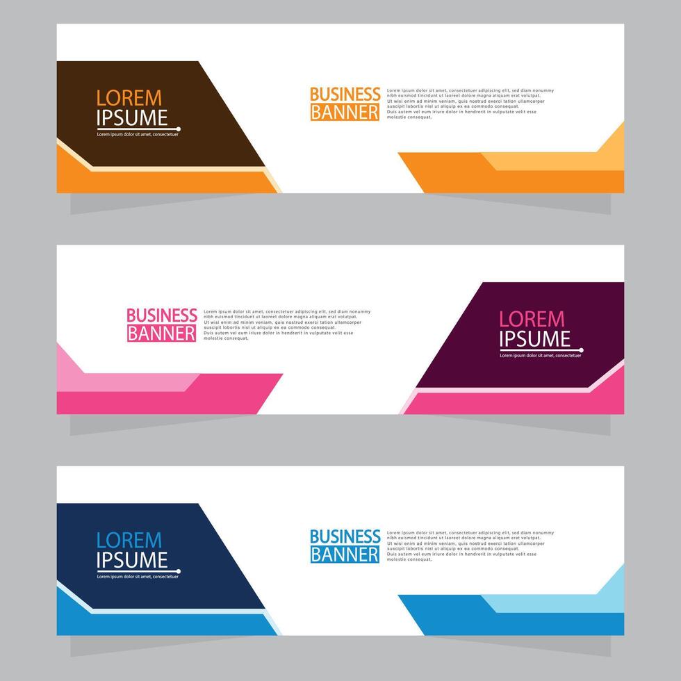 Banner templates design.modern banner. vector
