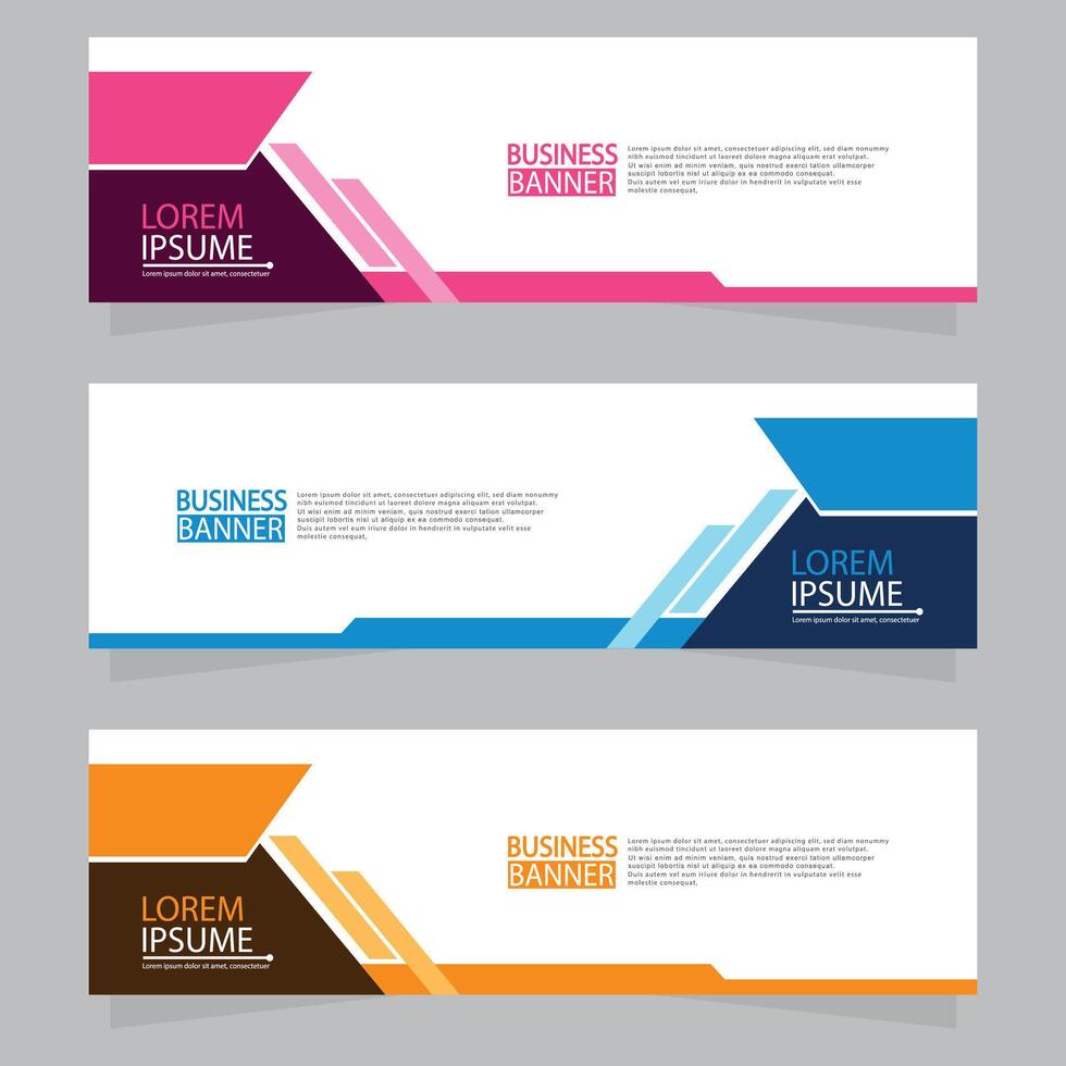 Banner templates design.modern banner. vector